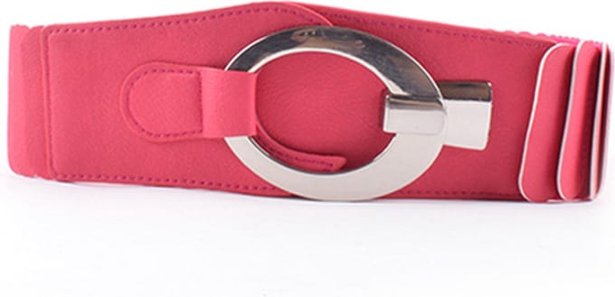 Giuliano Elastische Riem - fuchsia - made in Italy - Dames - Elastische Tailleriem