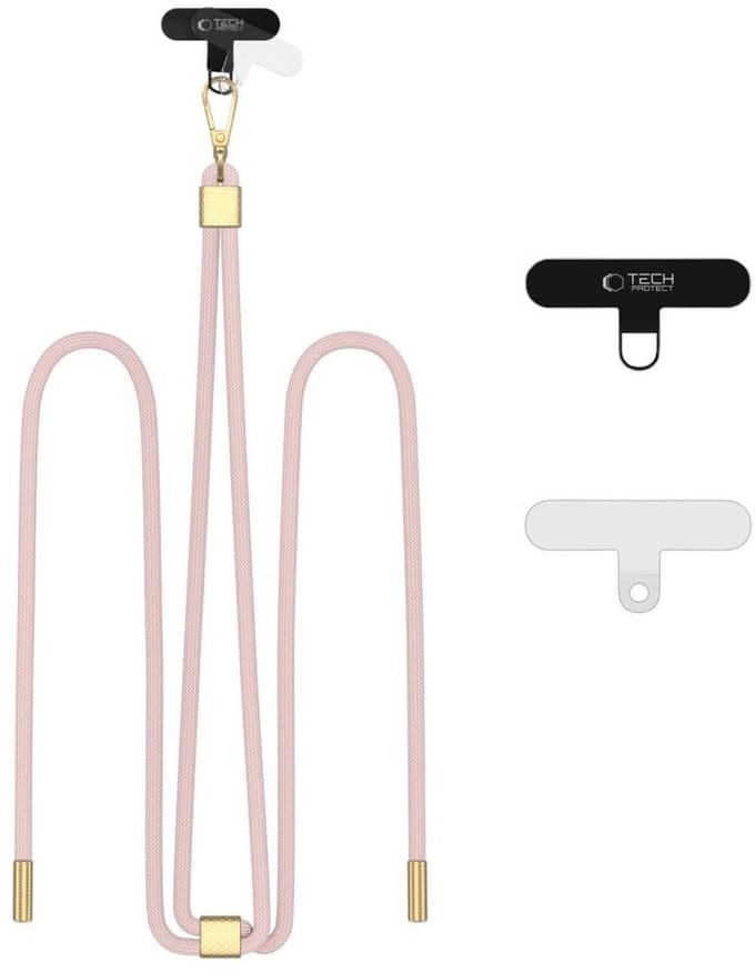 Tech-Protect C2S Rope Crossbody Strap - Pink