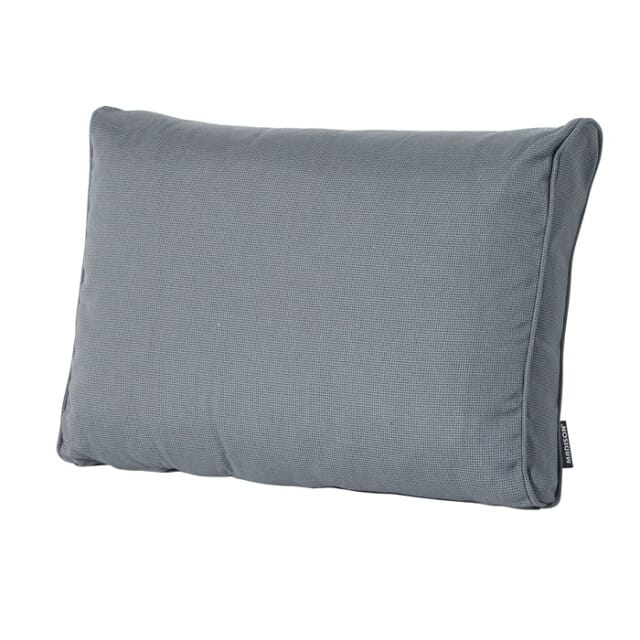 Madison - Lounge Rugkussen Rib grey - Ca. 40x60 cm - Set van 2