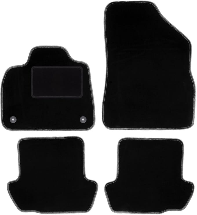 Zwarte veloursmatten voor: Citroen DS5 sedan (2011-2018)