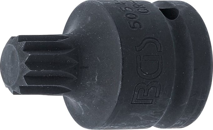 BGS Kracht dopsleutelbit - lengte 55 mm - 3/4 - veeltand (voor XZN) M18