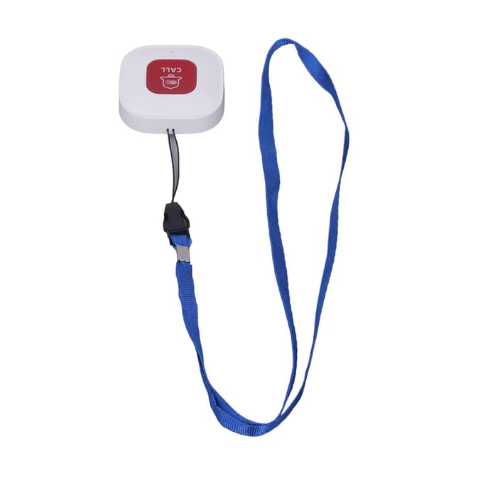WiFi Slimme SOS Oproepknop Alarm Oproepbel Draadloze Pager voor Mantelzorger Verpleegkundige Alarmsysteem Noodgeval white