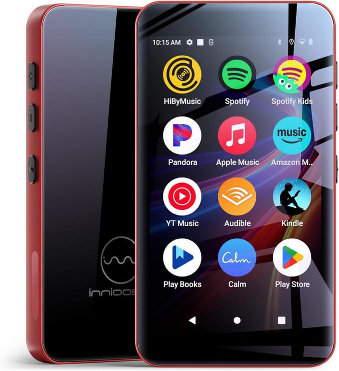 Draagbare Mediaspeler met Bluetooth en Wifi - Rood