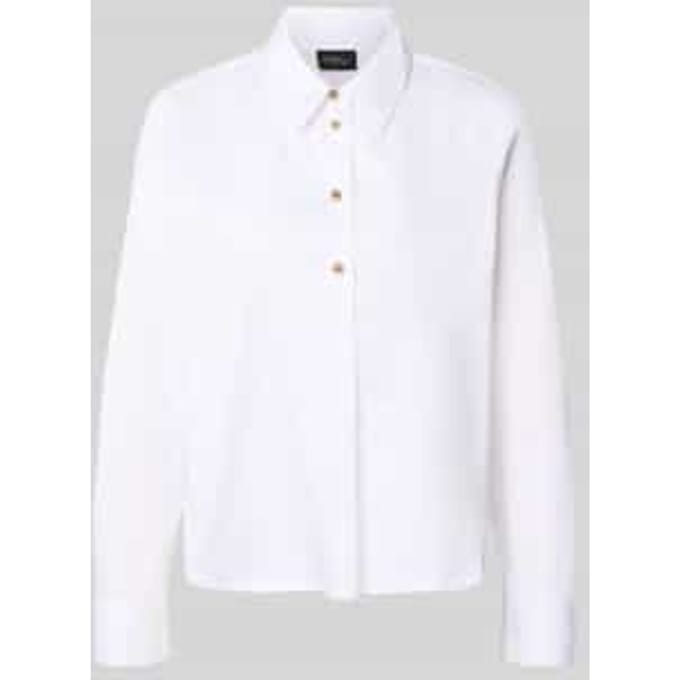 Regular fit Blouse met lange mouwen van Katoenmix