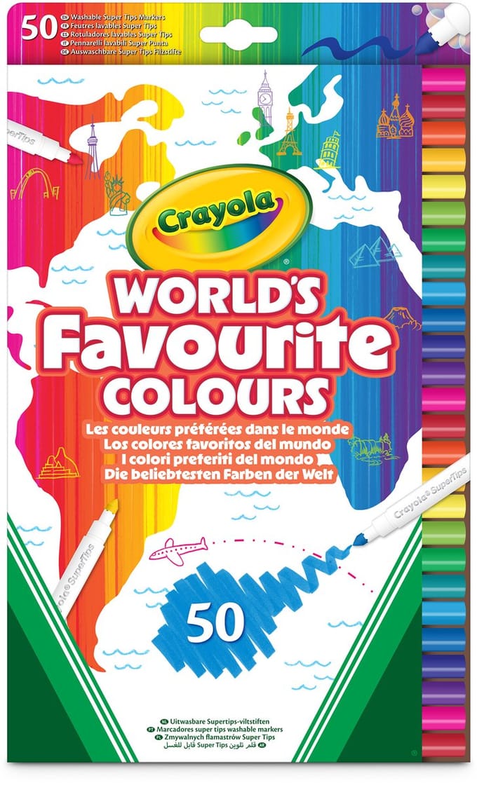 Crayola World's Favourite Colours - 50 Kleurpotloden