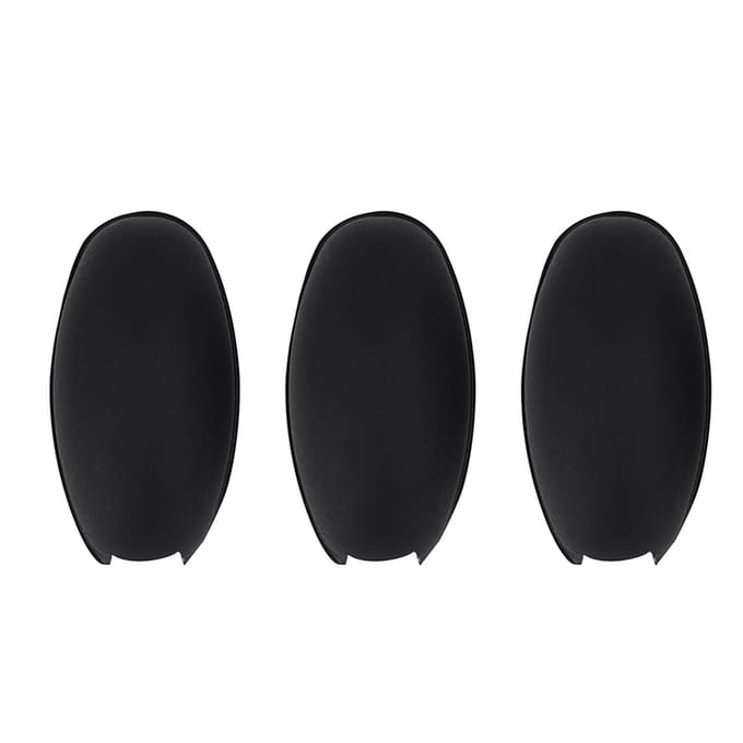 3-delige Set Saxofoon Palmtoets Kussentjes voor Sopraan Alt Tenor Sax Blaasinstrumenten black