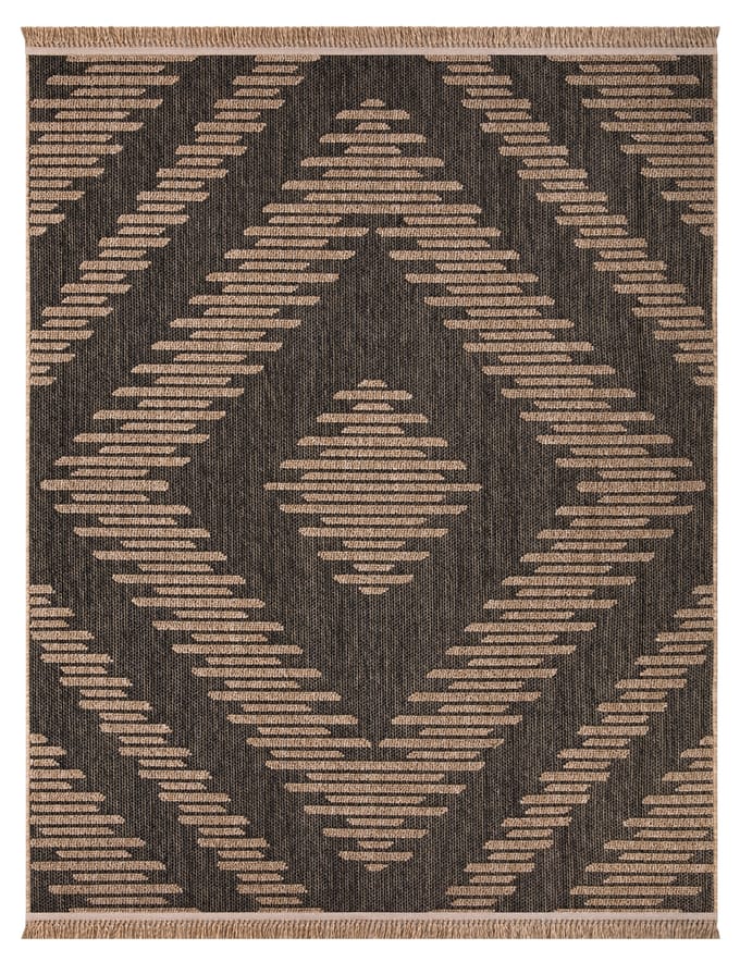 Binnen- en buitenkleed Colonia grijs  240x340 cm