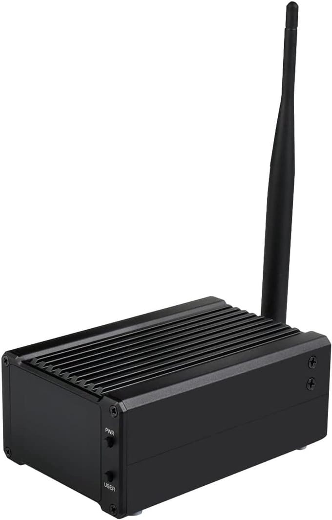 Mini Computer - Opslag Server - Thuis Gebruik - Dual Hard Drive Slots - 2.5 Inch Scherm - Zilverkleurig
