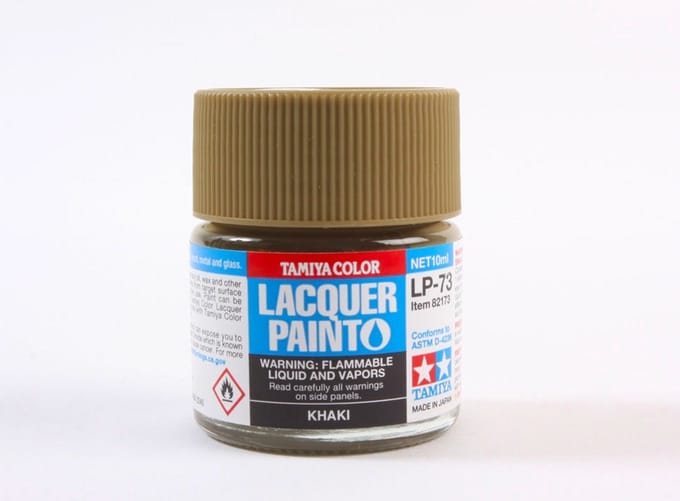 Tamiya Hobbyverf Enamel verf - LP-73 Khaki - Matt - Lacquer Paint - Verf potje - 10 ml