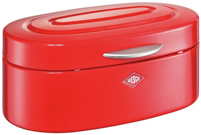 WESCO Single Elly Broodtrommel | 8,5 Liter | Metaal - Rood | Broodbewaardoos