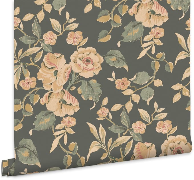 Laura Ashley Alyworth Trail Behang - Bloemen - 10mx52cm - Blauw
