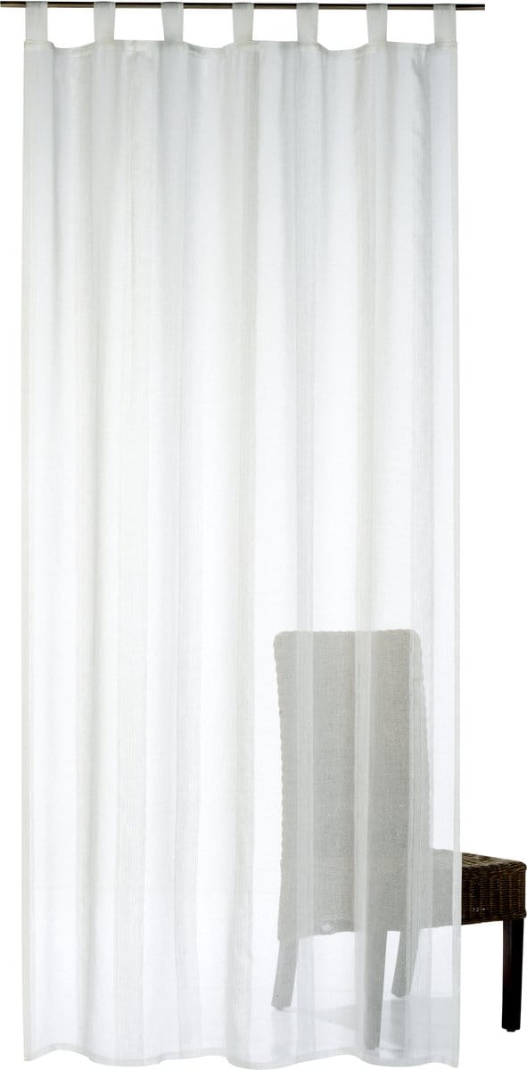 Elbersdrucke Gordijn met lussen Lana 255x140 cm wit-crème