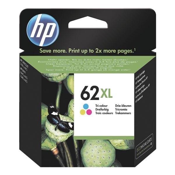 HP C2P07AE nr. 62XL inktcartridge kleur hoge capaciteit (origineel)