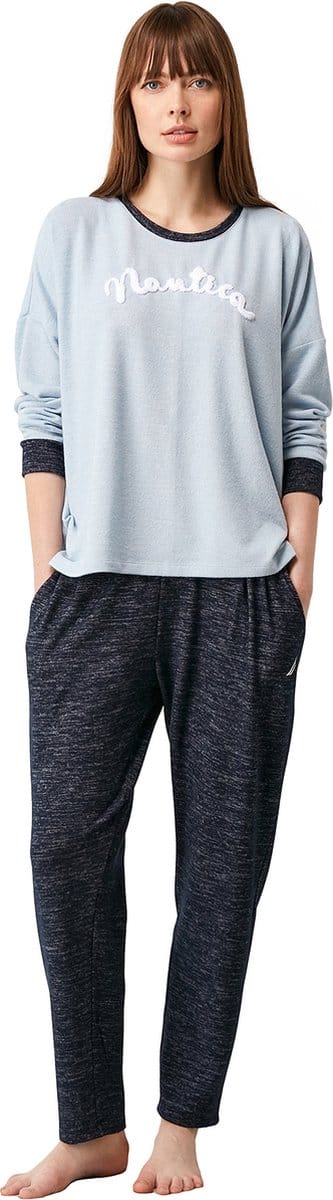 Nautica - Dames Pyjama Set, Lange Mouwen - S