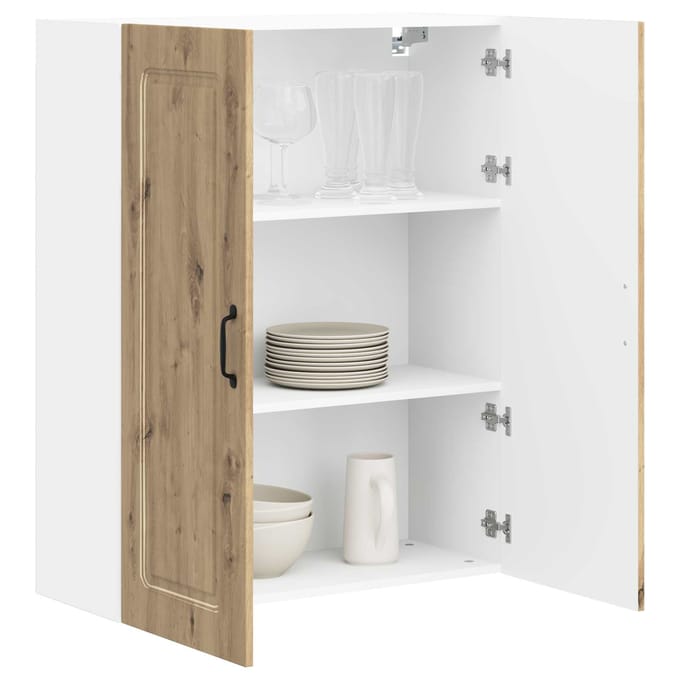 vidaXL - Vaatwasserpaneel - Kalmar - Artisan - Eiken - 80 - x - 31 - x - 100 - cm