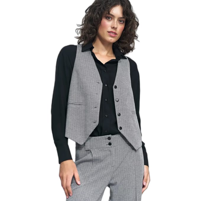 Elegante dames kostuumvest met motieven Nife
