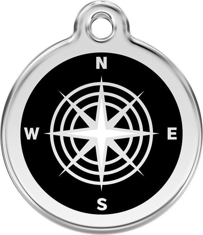 Red Dingo Hondenpenning 20 mm Compass Kompas