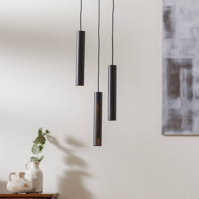 UMAGE Chimes Cluster 3 Hanglamp - Eiken zwart