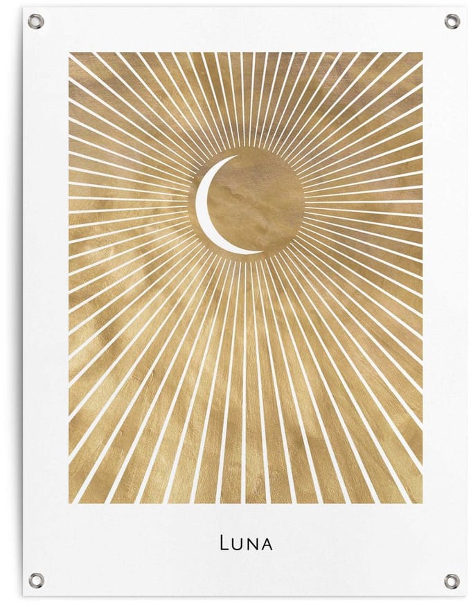 Tuinposter Maan - 80 x 60 - Canvas - REINDERS