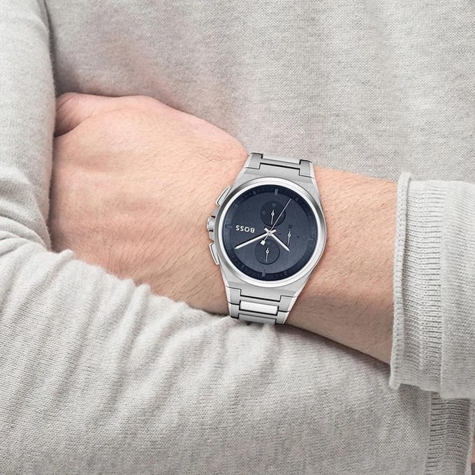 Hugo Boss 1514048 Herenhorloge 46 zilver