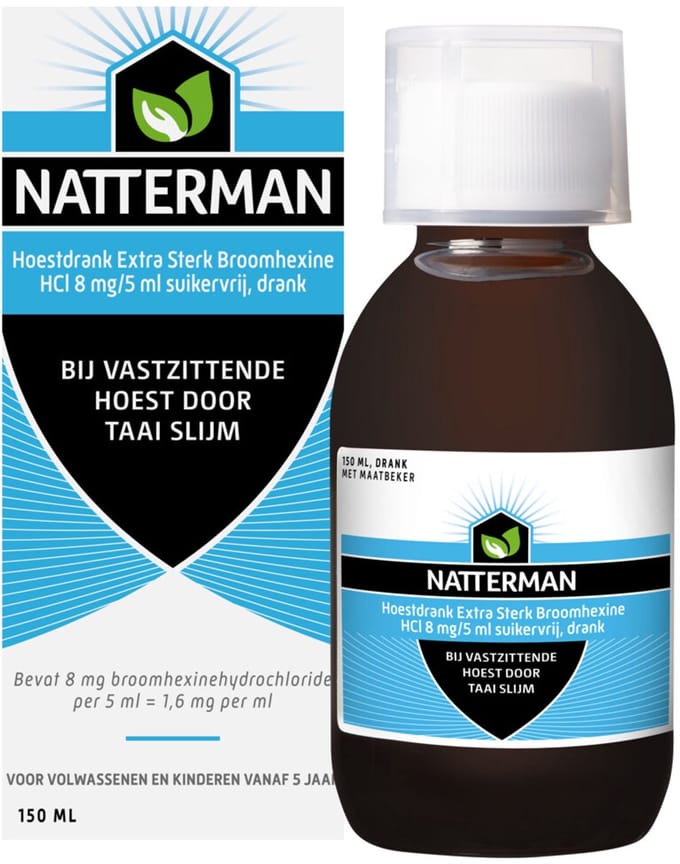Natterman Hoestdrank Broomhexine Extra Sterk - 2 x 150 ml