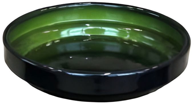 Buitengewoon de boet - Upcycle schotel Algen groen S 10x2,5cm