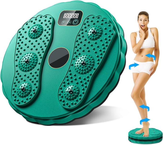 Twist Disc - Taille Trainer - Heupen Taille Trainen - Met Voetmassage - 27.5 cm - Groen