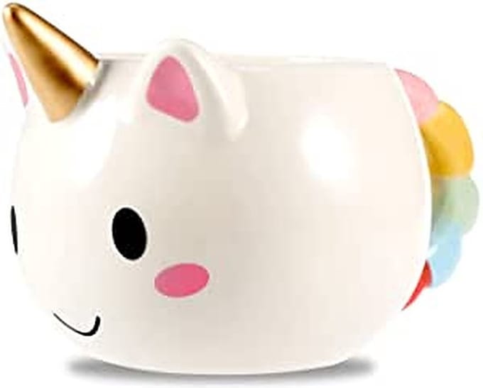 I-total Mok Unicorn Meisjes 350 Ml Keramiek Wit
