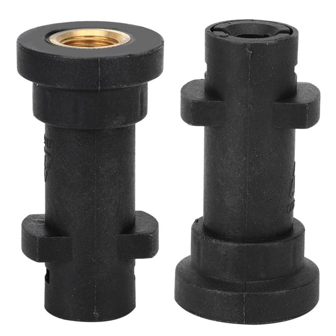 Adaptateur Buse d'Eau G1/4 pour Nettoyeur Haute Pression Joint de Buse Compatible Karcher K2 K7 black