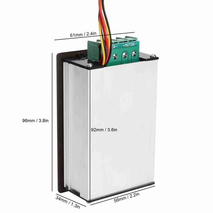 15A Gelijkstroom Motor Snelheidsregelaar 6V 12V 24V 36V 48V Digitale Display Regulator Controller