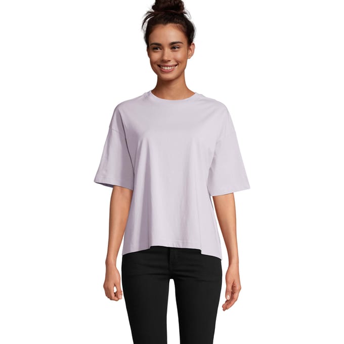 SOLS Dames/Dames Boxy Oversized T-shirt (Lila)