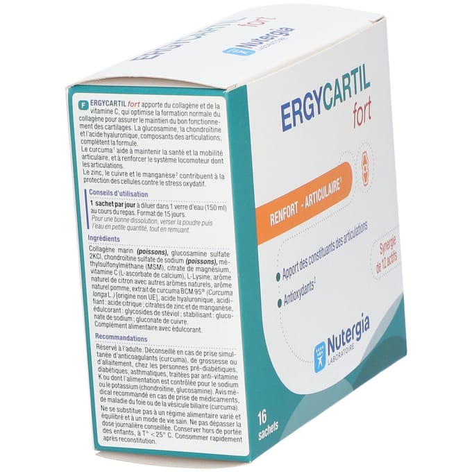 Nutergia Ergycartil Fort Sachets (16 stuks)