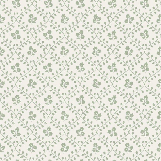 Boråstapeter Vliesbehang 5823 - Nordic Folks - Botanisch Groen - 53cm x 10.05m