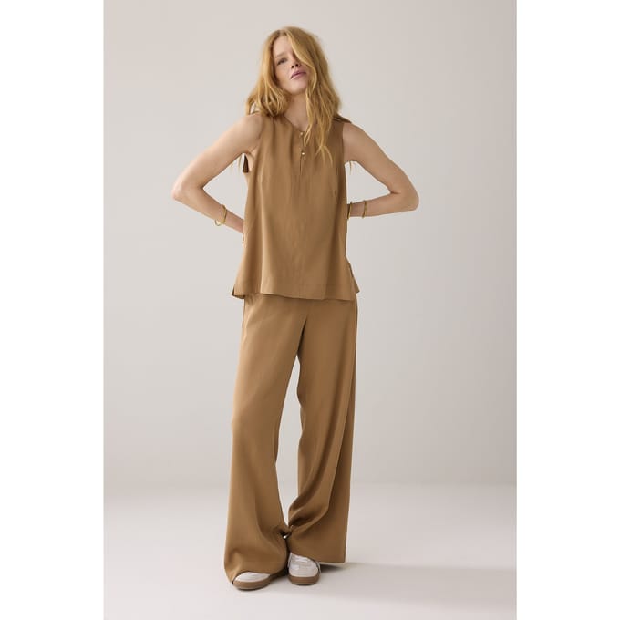 Summum Woman Top Tencel Peanut Größe: 34 | Blusen Outlet | Damen