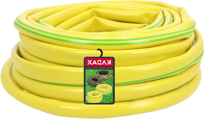 Tuinslang PVC - Waterslang Gazon - Gazon Irrigatie - 3-Laags Stevigheid - 20 Meter Lengte - Geel Groen