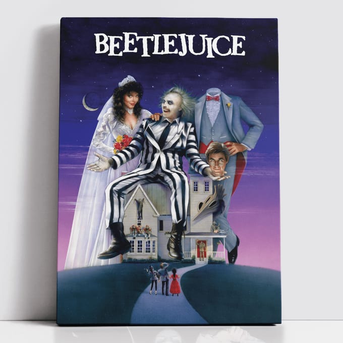Decorsome x Beetlejuice Rectangular Canvas - 12x18 inch