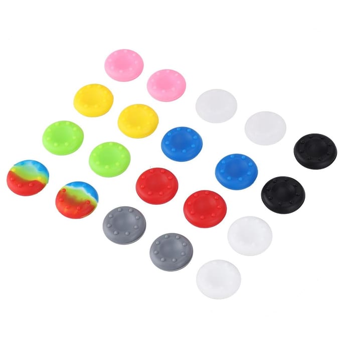 20 Stuks Controller Accessoires Joystick Antislip Dop Hoesje voor PS2 PS3 XBox One 360 red