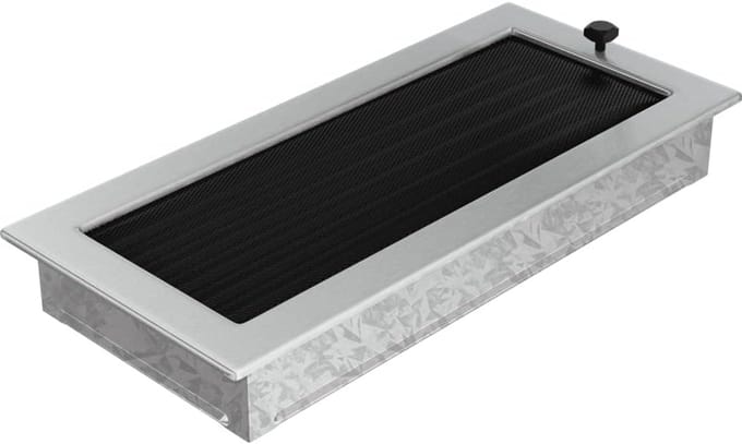 Decoratief Ventilatie Rooster voor Open Haard - Verstelbaar - RVS Sierrooster