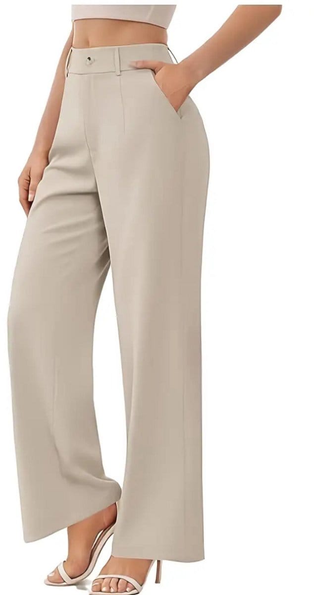 Nivard Pantalon Dames - Chino - Golfbroek - Nette Broek - Met Elastische Tailleband - Volwassenen - Khaki - S