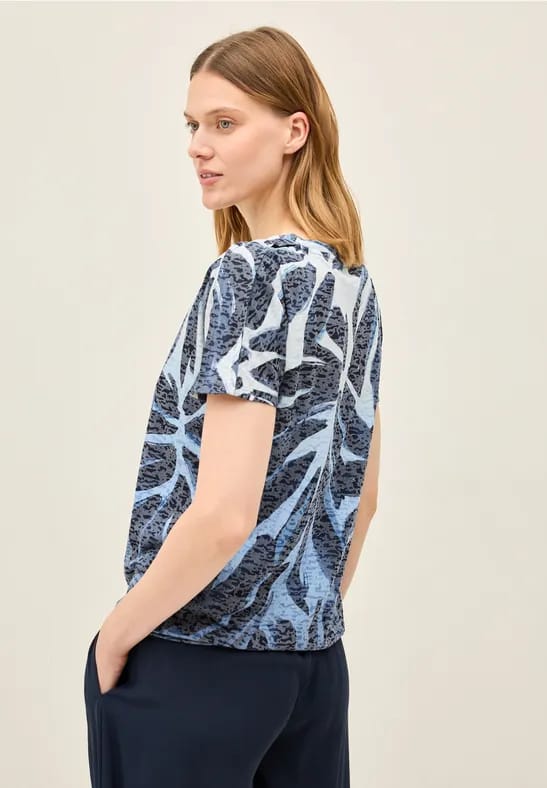 Shirt met Burnout patroon