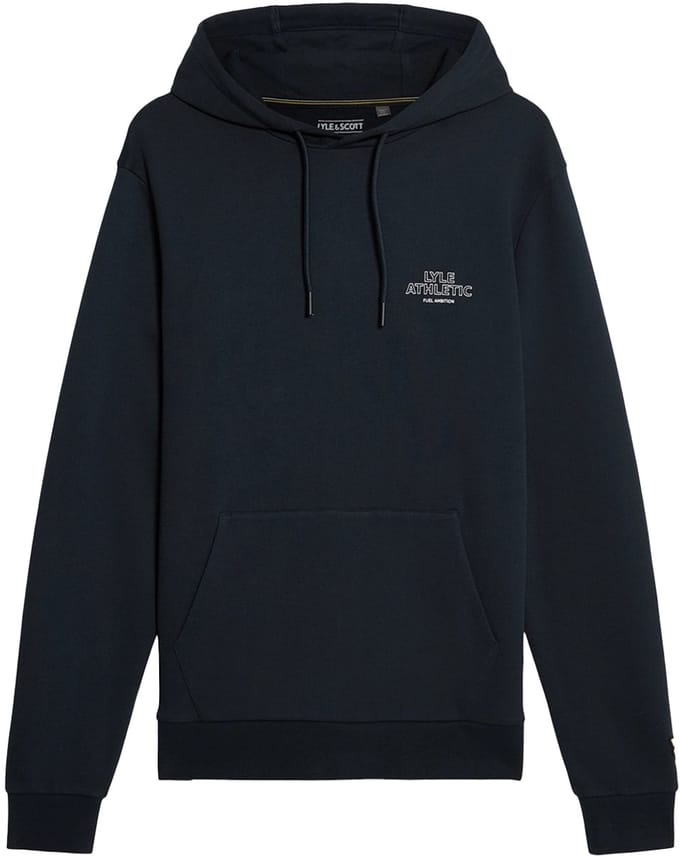Lyle & scott athletic hoodie in de kleur marine.