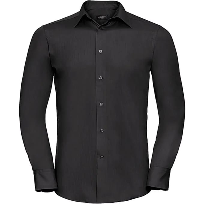 Chemise met lange mouwen op maat in popeline Russell Athletic