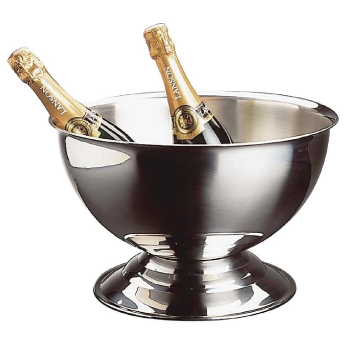 RVS champagnekoeler - ø40 -5 x h22 -5 cm