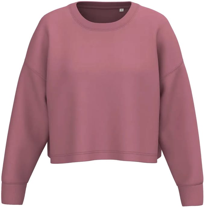 Dames cropped sweatshirt met ronde hals Proact