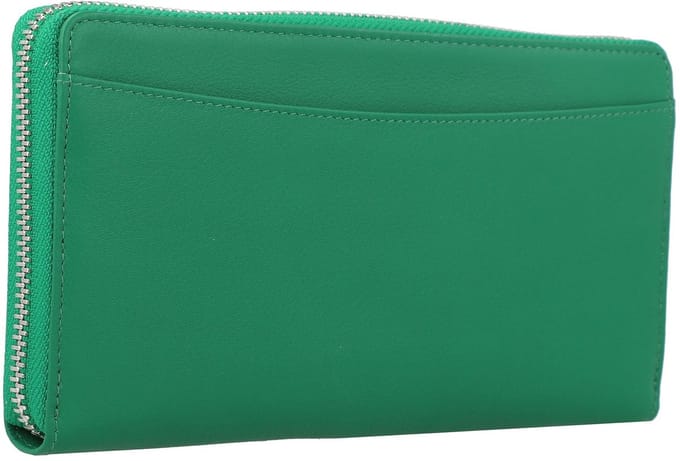 Braun Büffel Leren Portemonnee Joy Zip Wallet 18CS Lemongrass Lichtgroen