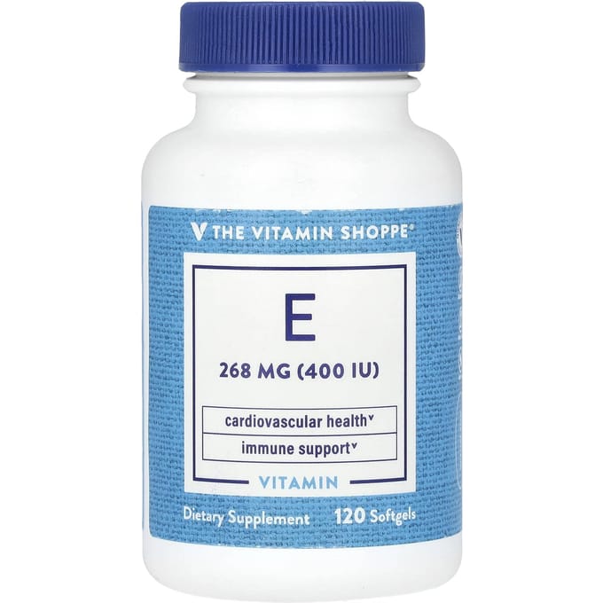 The Vitamin Shoppe, vitamine E, 268 mg (400 IE), 120 softgels
