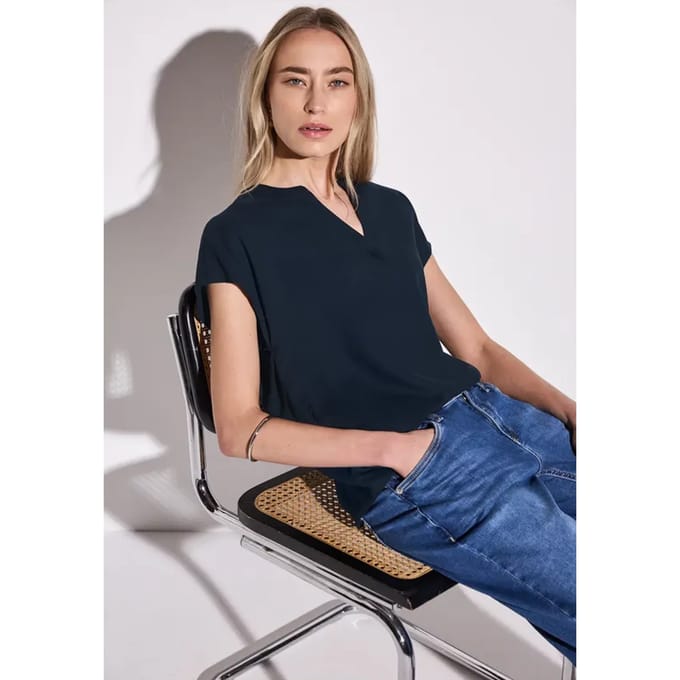 Blouse in effen kleur