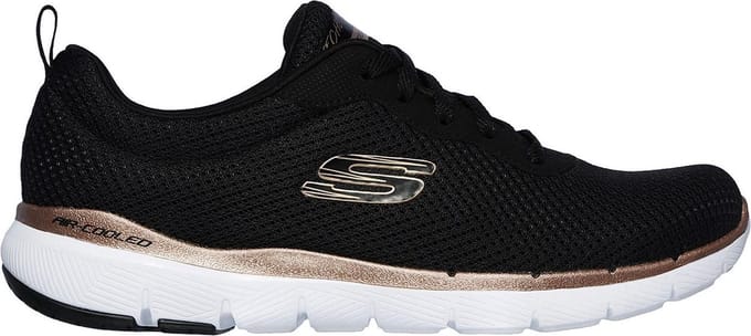 Skechers Flex Appeal 3.0-First Insight Dames Sneakers - Black/Rose Gold