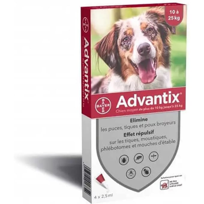 Ongediertebestrijding voor honden Elanco Advantix 2,5 ml