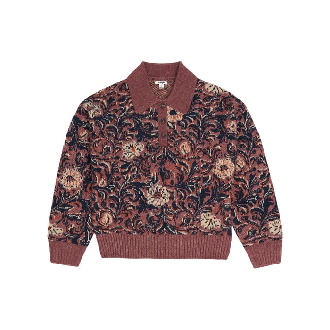 Damespolo met lange mouwen Wrangler Ranch Floral